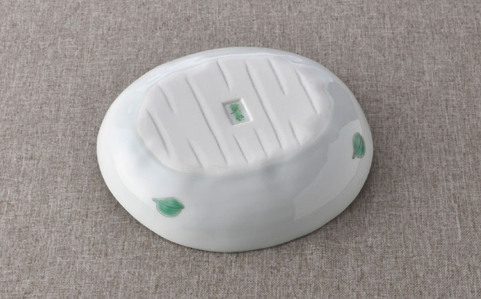 【波佐見焼】すずらん 盛鉢 ホワイト【藍水】 [GB48]