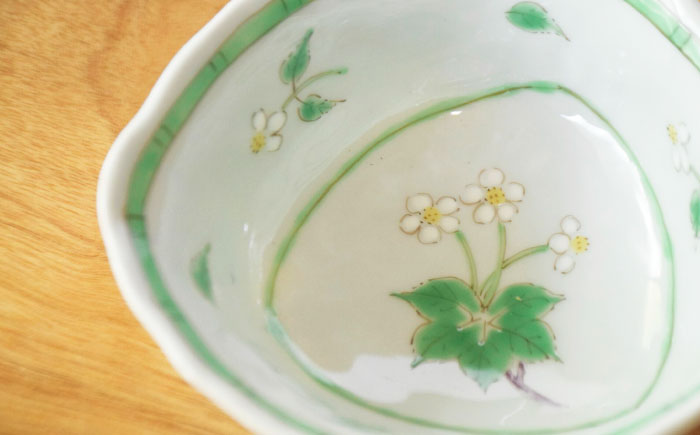 【波佐見焼】小花紋 三角深鉢 2点セット【藍水】 [GB53]