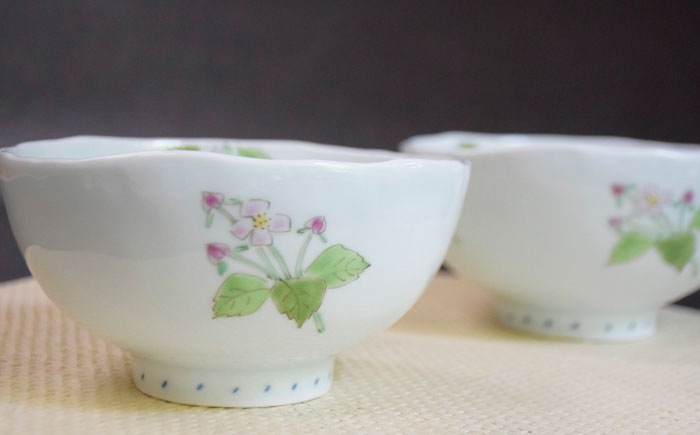 【波佐見焼】秋海棠 ミニ丼 2個セット【藍水】 [GB62]