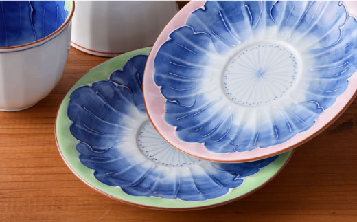 【波佐見焼】一珍芙蓉 コーヒー碗皿 カップ・ソーサー ペア【洸琳窯】 [GE13]