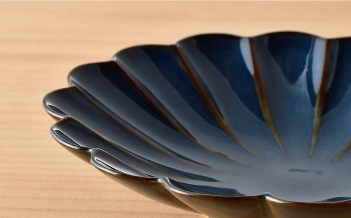 【波佐見焼】洸琳彩釉 菊紋 皿 菊型 小鉢 セット 【洸琳窯】 [GE42]