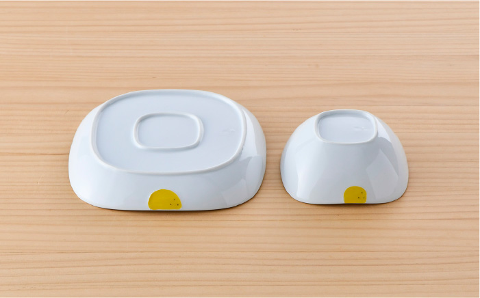 【波佐見焼】ラフランス 正角 プレート ・正角 ボウル（小）セット【松幸陶芸】 [HB41]