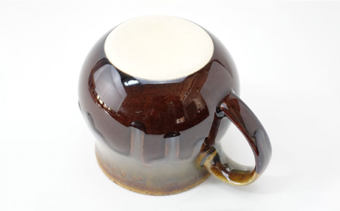 【波佐見焼】Folk Design 飴釉織部流し ペア アロママグ 食器【玉有】 [IE40]