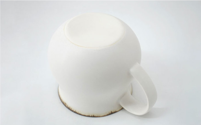 【波佐見焼】Folk Design 渕錆白マット ペア アロママグ 食器【玉有】 [IE41]