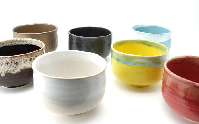 【波佐見焼】Folk Design 野点抹茶碗 渕釉流し 1点【玉有】 [IE48]