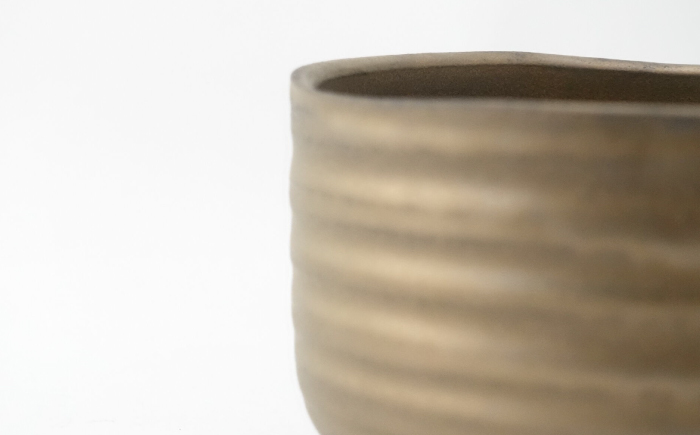 【波佐見焼】Folk Design 野点抹茶碗 金泥釉 1点【玉有】 [IE54]