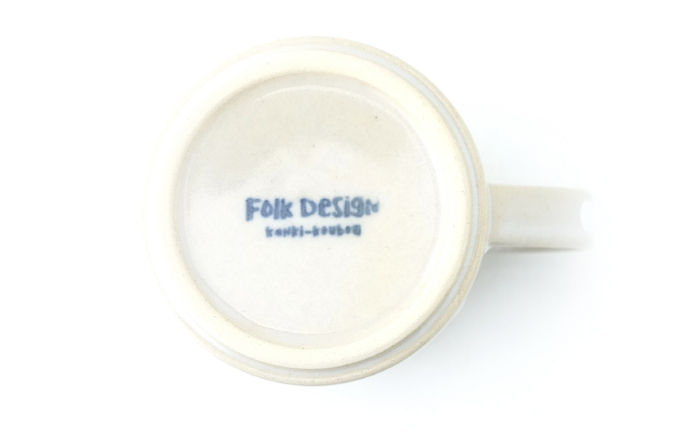 【波佐見焼】Folk Design トールマグ 白釉白唐津流し 1点【玉有】 [IE62]