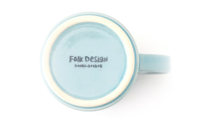 【波佐見焼】Folk Design トールマグ 青釉白唐津流し 1点【玉有】 [IE64]