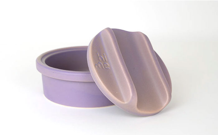 【波佐見焼】【直火OK！陶器のキャンプ用品】hime クッキングギア DONABE SKILLET ・TOBAN GRILL 2点セット（パープル）【藍染窯】 [JC181]