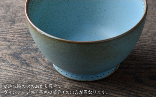 【波佐見焼】ブロンズ 丼 どんぶり ブルー 2点セット【藍染窯】 [JC28]