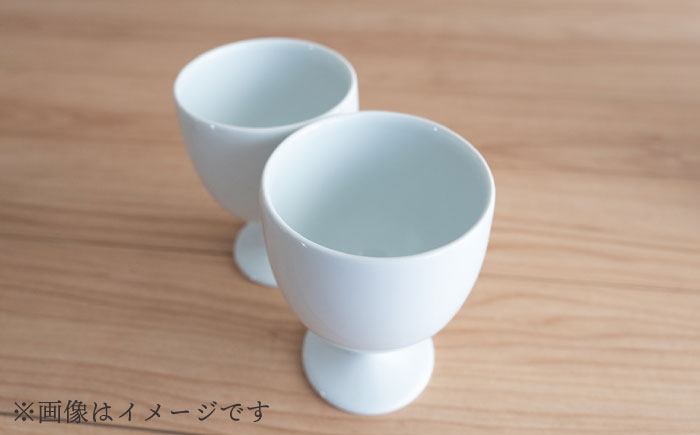 【波佐見焼】UTAGE ゴブレット siro （ホワイト）2点セット 食器  皿 ペア ワイン カップ【藍染窯】 [JC95]