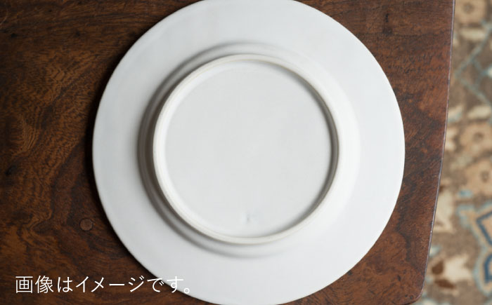 【波佐見焼】淵彫デルフト 白マット 2枚セット 食器 皿【イロドリ】 [KE50]