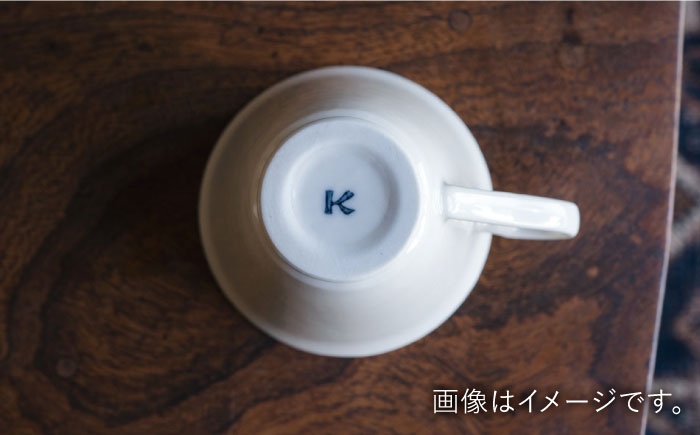 【波佐見焼】チューリップマグカップ ミルク色 2個セット【イロドリ】 [KE63]