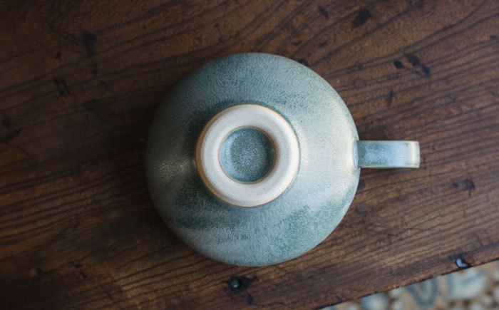 【波佐見焼】スープのためのカップ（アンティークグリーン） 2個セット 食器 皿【イロドリ】 [KE65]