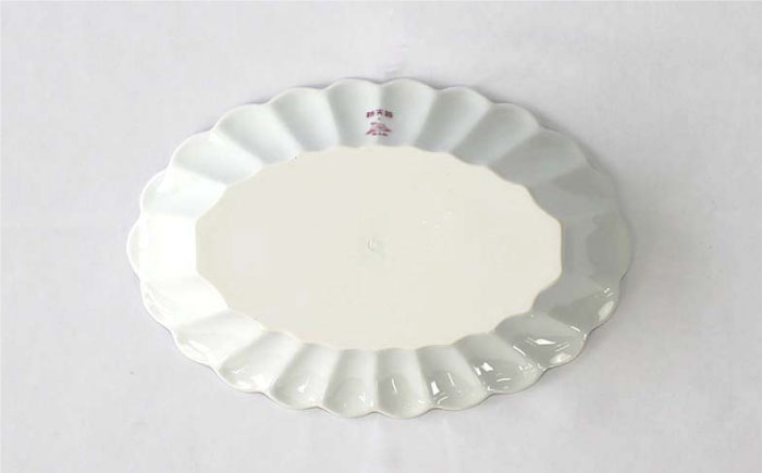 【波佐見焼】花離宮 ペア楕円皿 (大) プレート【石丸陶芸】 [LB71]