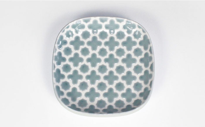 【波佐見焼】モロッカン 角プレート 4色セット プレート ケーキ皿【石丸陶芸】 [LB87]