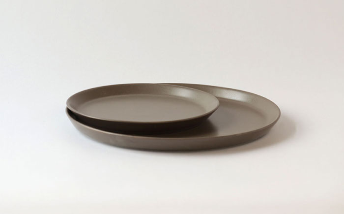 【波佐見焼】ベルシリーズ プレートS(15cm)/M(21cm) スープカップ 3点セット マットグレー 食器【康創窯】 [LD12]