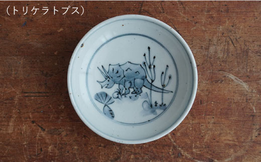 【波佐見焼】DINOSAUR 豆皿 小皿 4個セット【studio wani】 [MB21]