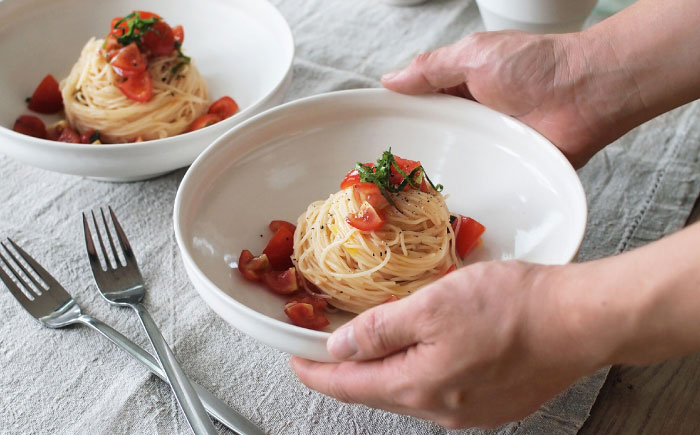 【波佐見焼】KINU 7寸鉢 2点セット（艶あり）【studio wani】 [MB55]