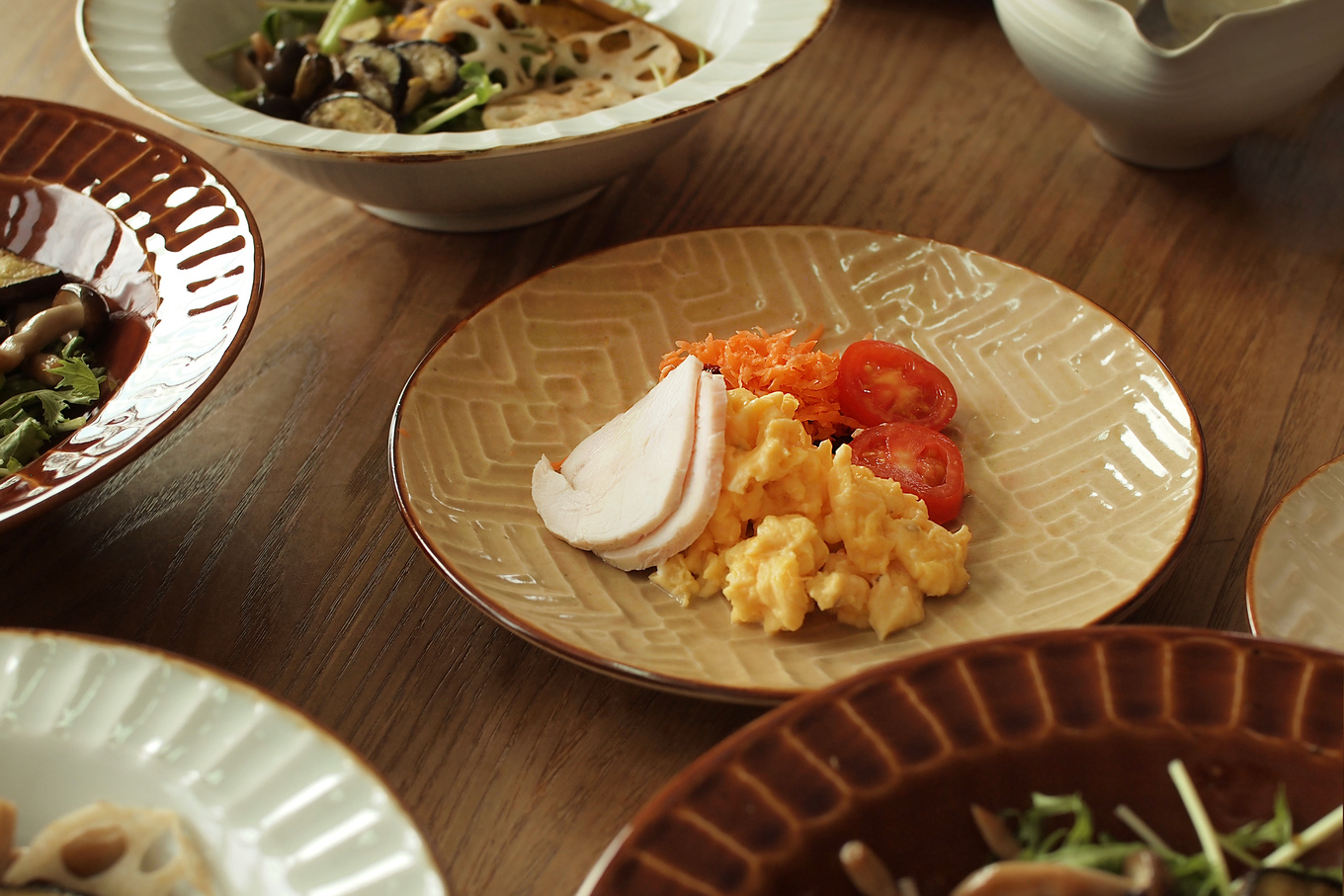 【波佐見焼】SHINOGI 6寸皿 2点セット 黄瀬戸【studio wani】 [MB62]