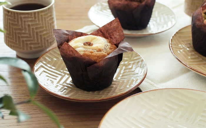 【波佐見焼】SHINOGI 5寸皿 2点セット 黄瀬戸【studio wani】 [MB64]