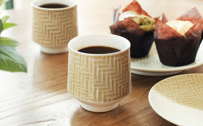 【波佐見焼】AMIME カップ 小 2点セット【studio wani】 [MB71]