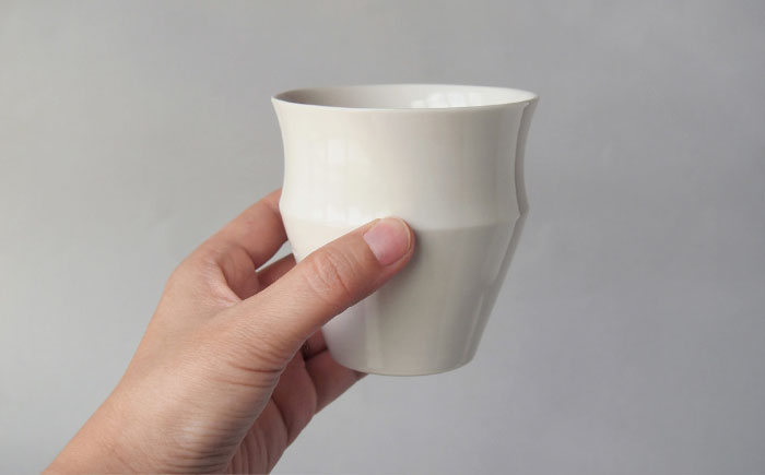 【波佐見焼】KINU カップ 大 5点セット（艶あり）【studio wani】 [MB73]