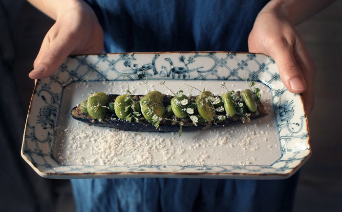 【波佐見焼】DINOSAUR　八角長角皿　2点セット【studio wani】 [MB95]