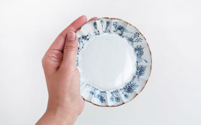 【波佐見焼】DINOSAUR　輪花小皿　5点セット【studio wani】 [MB98]