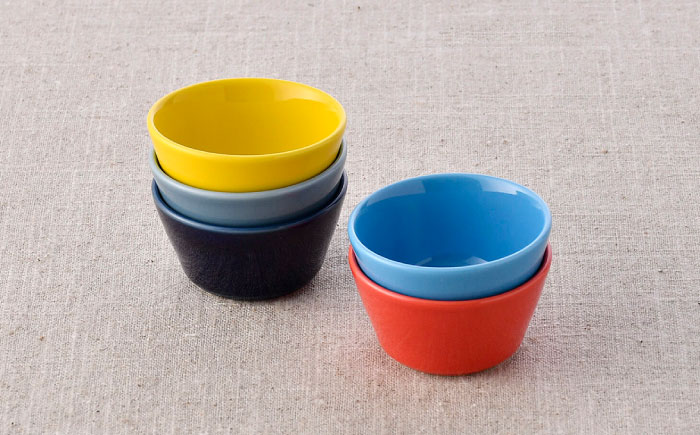 【波佐見焼】マルチボウル ハーフカラー カラフル 10点セット【福田陶器店/natural69】 [NB140]