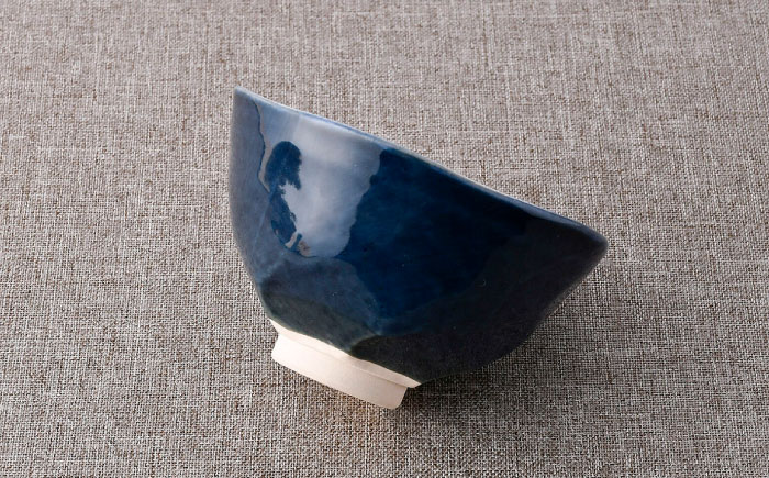 【波佐見焼】お茶碗・小皿 ネイビー ホワイト 10点セット【西海陶器/堀江陶器】 [NB142]