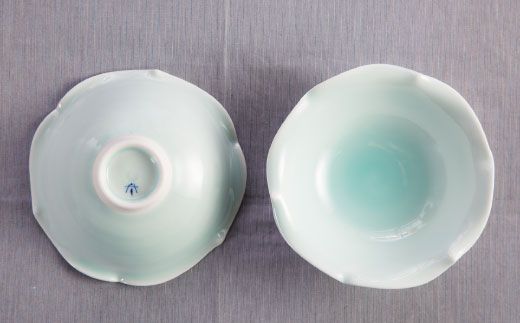 【波佐見焼】青磁 小鉢 揃 食器 皿 【西海陶器】 [OA105]