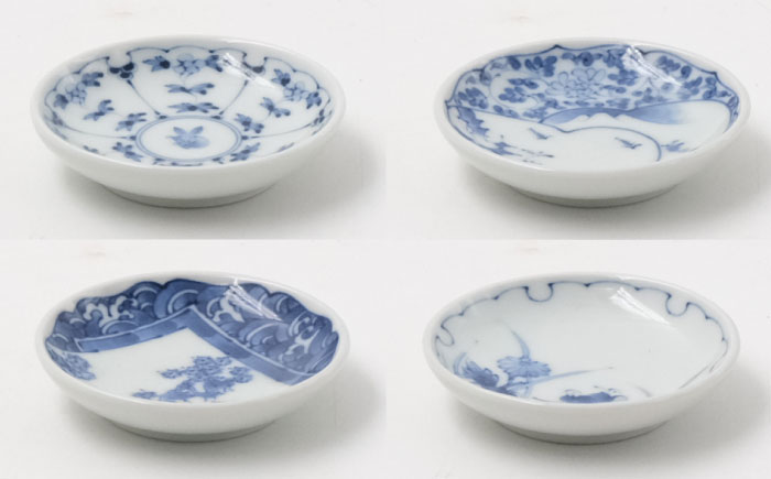 【波佐見焼】古伊万里百景  そばちょこ 姫皿 10点セット 豆皿 小皿 箸置き 蕎麦猪口 そば猪口 カップ 湯呑【西海陶器】 1 34827 ・1 34828 [OA260]