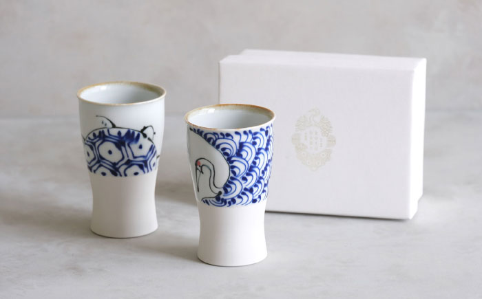 【波佐見焼】kotohogi smart1／2 ペア ビアカップ 【西海陶器】 [OA327]