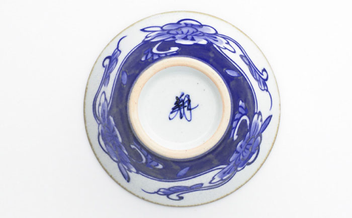 【波佐見焼】568碗 流水桜・ボタン唐草 ペアセット【西海陶器】 [OA435]