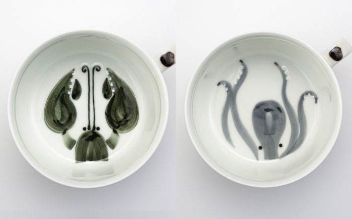 【波佐見焼】olive フードマグ オクトパス・ロブスター 2点セット スープマグ【西海陶器】 [OA447]