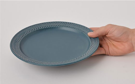 【波佐見焼】ローズマリー(デニム)8寸 プレート 5枚セット【福田陶器店】 [PA207]