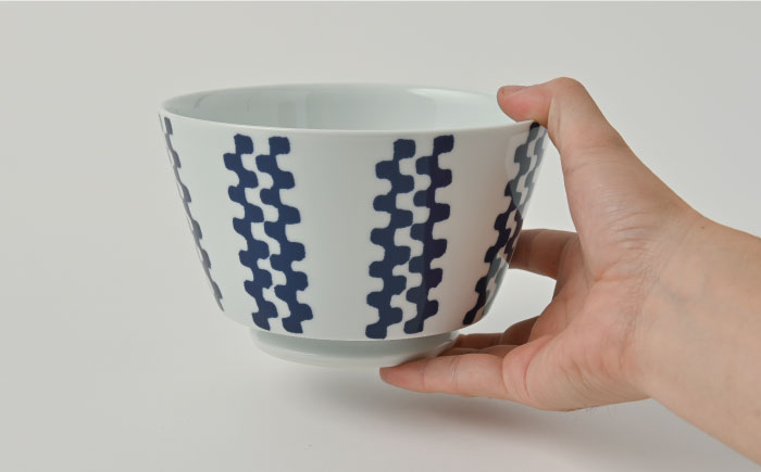 【波佐見焼】シュエット ミドル丼 どんぶり ナミ 5個セット【福田陶器店】 [PA235]