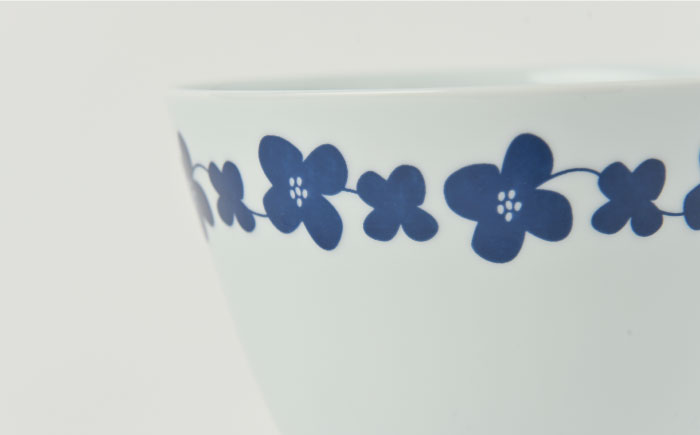 【波佐見焼】シュエット ミドル丼 どんぶり ハナミズキ 5個セット【福田陶器店】 [PA237]