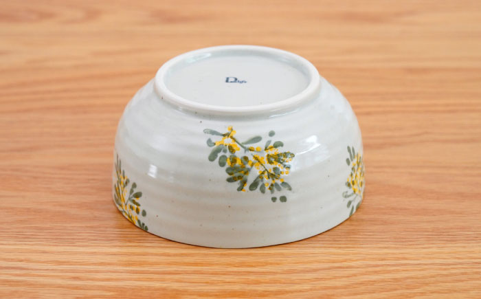 【波佐見焼】パレス　麺どんぶり 黄【団陶器】 [PB134]