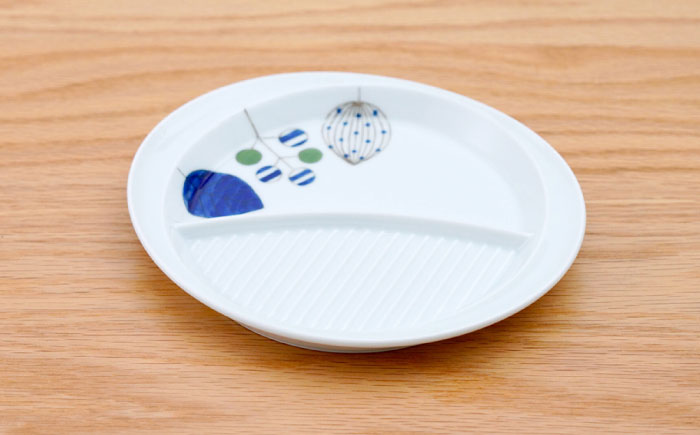 【波佐見焼】仕切り皿 ツリー 2色セット【団陶器】 [PB230]