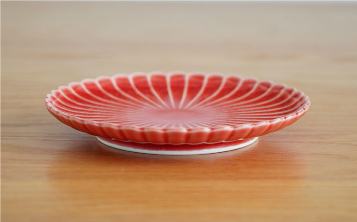 【波佐見焼】花しのぎ 新トリオ 和皿 プレート (白・薄赤・薄黄)【団陶器】 [PB58]