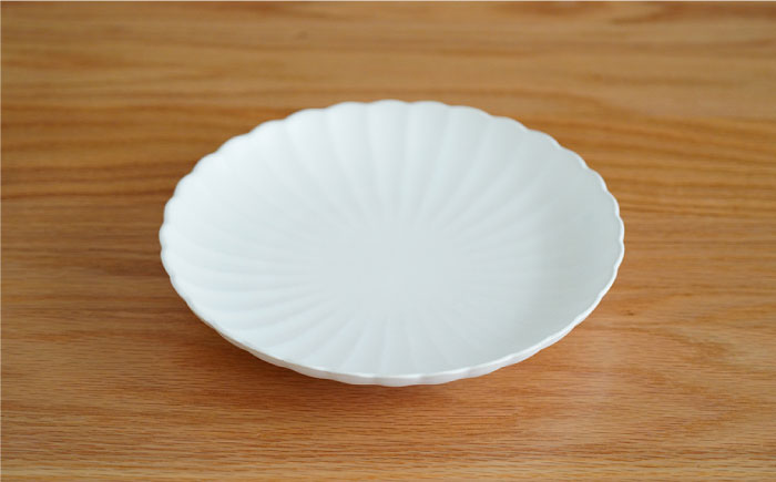 【波佐見焼】花しのぎ ペア 大皿 プレート (白鼠・薄緑)【団陶器】 [PB76]