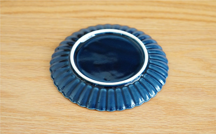 【波佐見焼】花しのぎ トリオ 取皿 プレート (織部・藍・鴬茶)【団陶器】 [PB77]