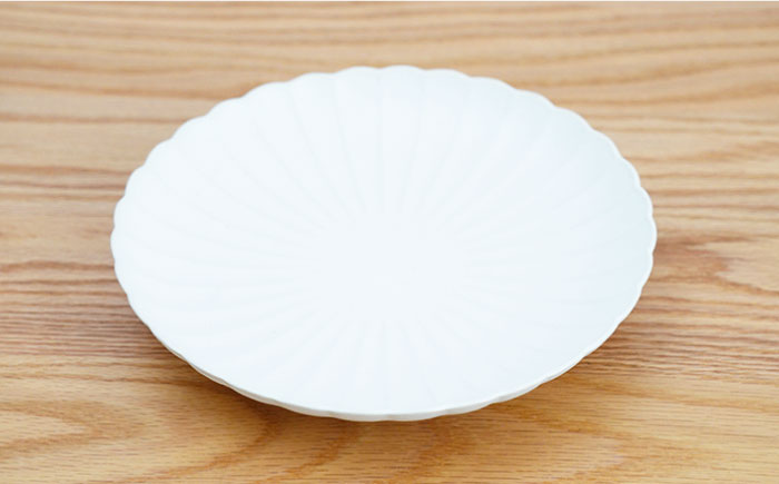 【波佐見焼】花しのぎ 大皿 小皿 （白） 4点セット【団陶器】 [PB95]