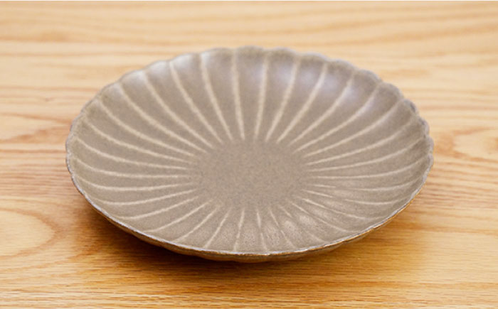 【波佐見焼】花しのぎ 大皿 小皿 （栗） 4点セット【団陶器】 [PB96]