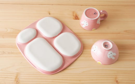 【波佐見焼】新うさぎ お子様 プレート セット【陶もと】 [PE04]