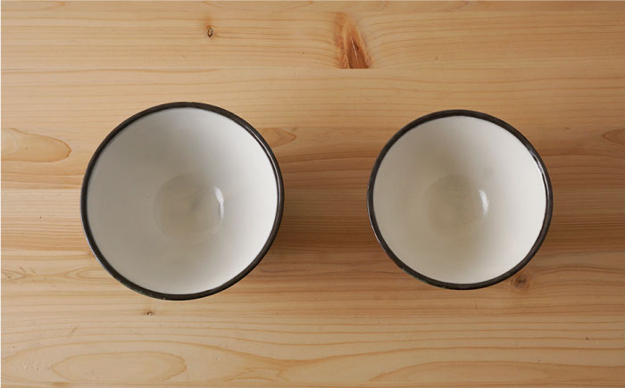 【波佐見焼】撥水十草 茶碗・コップ （青大・赤小）セット【陶もと】 [PE20]