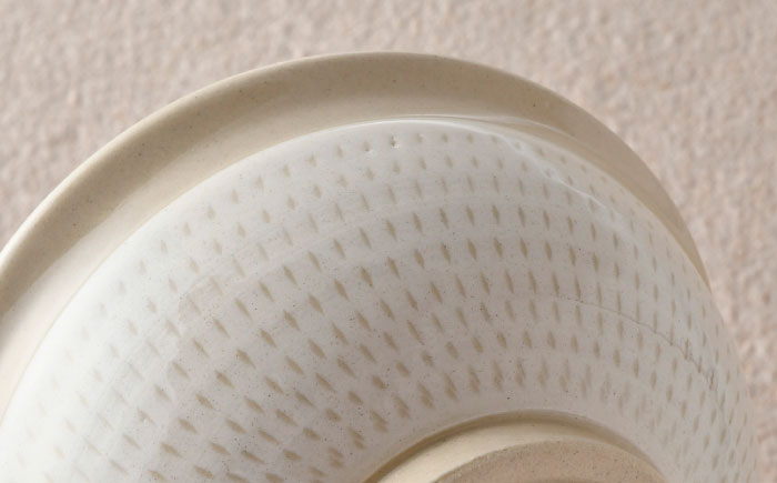 【波佐見焼】白刷毛飛び鉋 丼 茶碗 どんぶり 食器 【利左エ門窯】 [QB42]