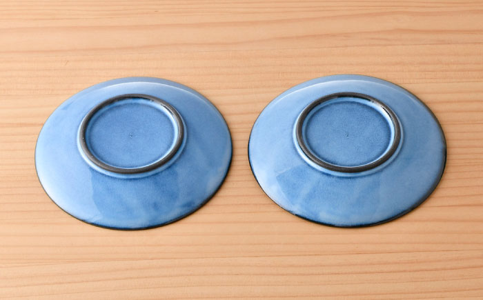 【波佐見焼】蒼鎬 プレート 大小3枚セット 取り皿 大皿 食器 【利左エ門窯】 [QB46]